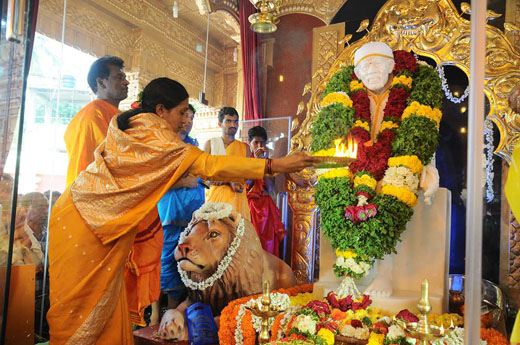 Statue Of Shirdi Sai Baba Installed At Kudroli Temple